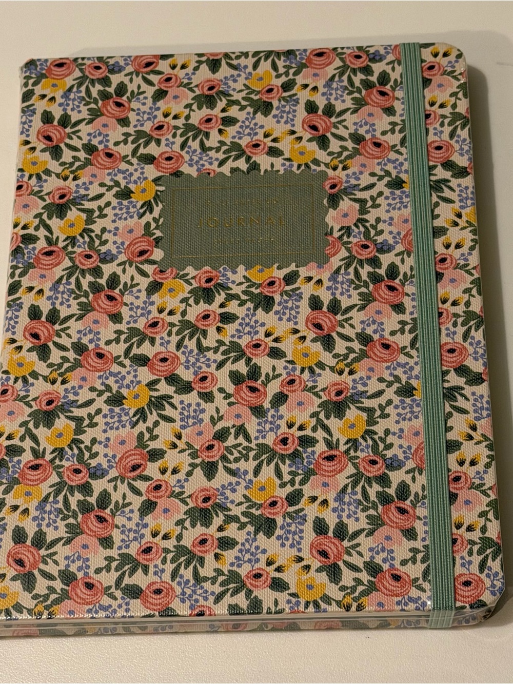 Rifle Paper Co. Rosa Floral Hardcover Journal w/ Ruled Pages & Gold Foil Accent